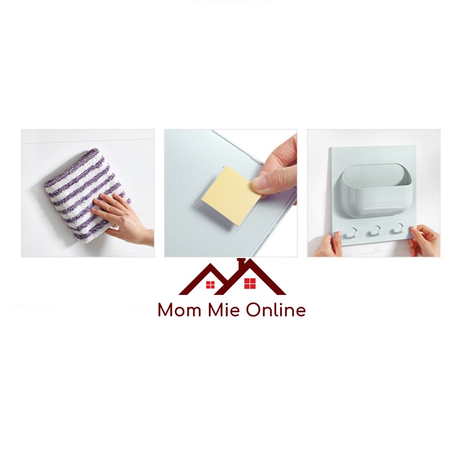 Hộc dán tường để đồ đa năng, giá đỡ sạc điện thoại, kệ dán tường để remote - H003, N021