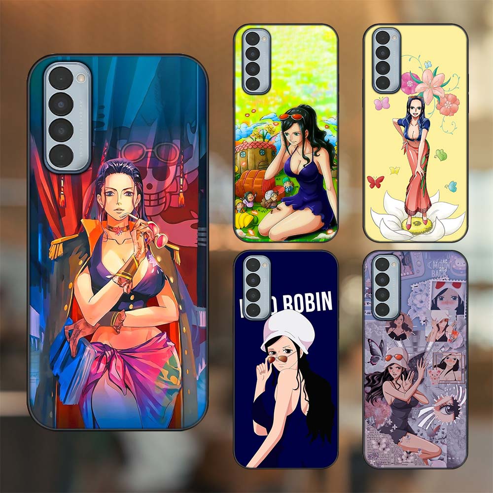 Ốp lưng Oppo Reno 4 Pro viền đen in hình Nico Robin One Piece Đảo Hải Tặc