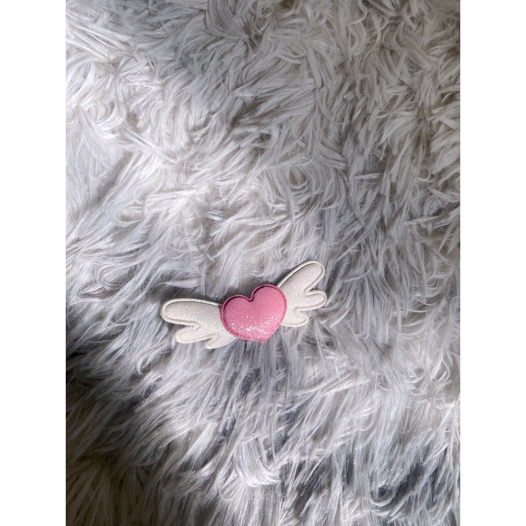 Kẹp Tóc Hình Đôi Cánh Thiên Thần Màu Hồng Lấp Lánh