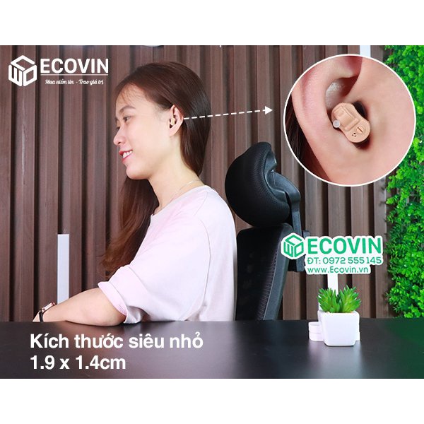 Máy Trợ Thính, Tai Nghe Trợ Thính Không Dây Cho Người Già Điếc Nặng Goodmi GM-910 Chính Hãng