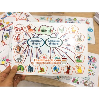 Tranh sơ đồ tư duy MIND MAP - 11 TỜ - A4