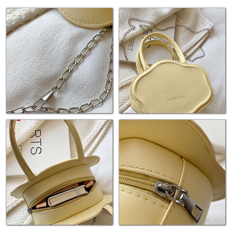 Mischa Túi Đeo Chéo Vai Bằng Da PU Màu Trơn Thời Trang Dễ Phối Đồ