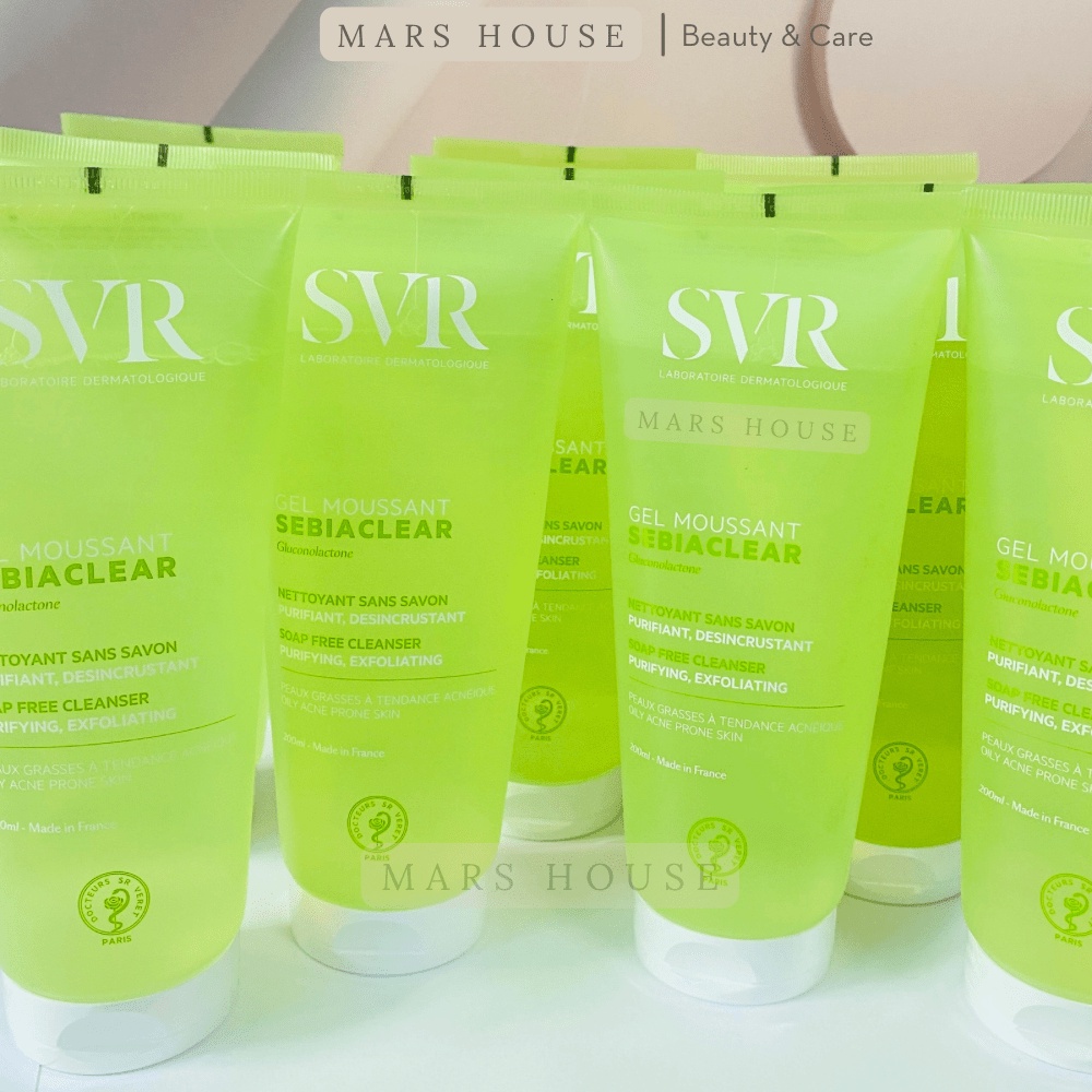 Sữa Rửa Mặt SVR Cho Da Khô Topialyse Gel Lavant, Sữa Rửa Mặt SVR Cho Da Dầu Mụn Sebiaclear Gel Moussant