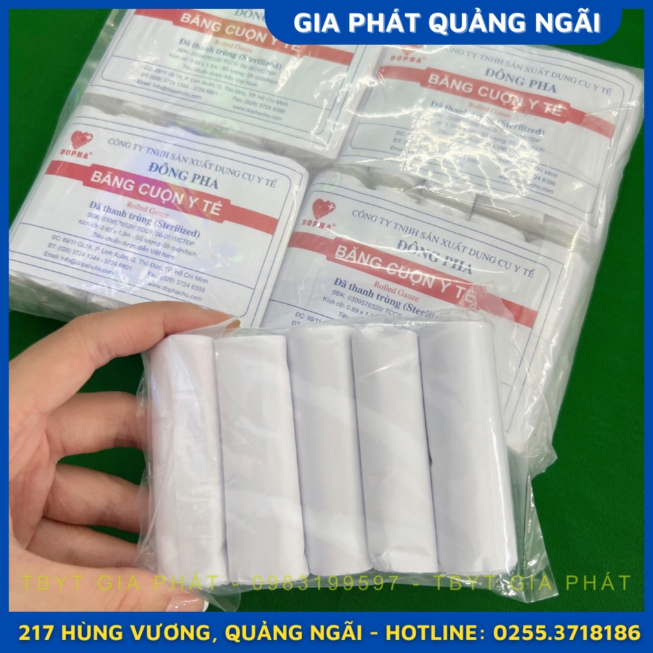 GẠC CUỘN ĐÔNG PHA 0.69x1.3M ROLLED GAUZE THANH TRÙNG