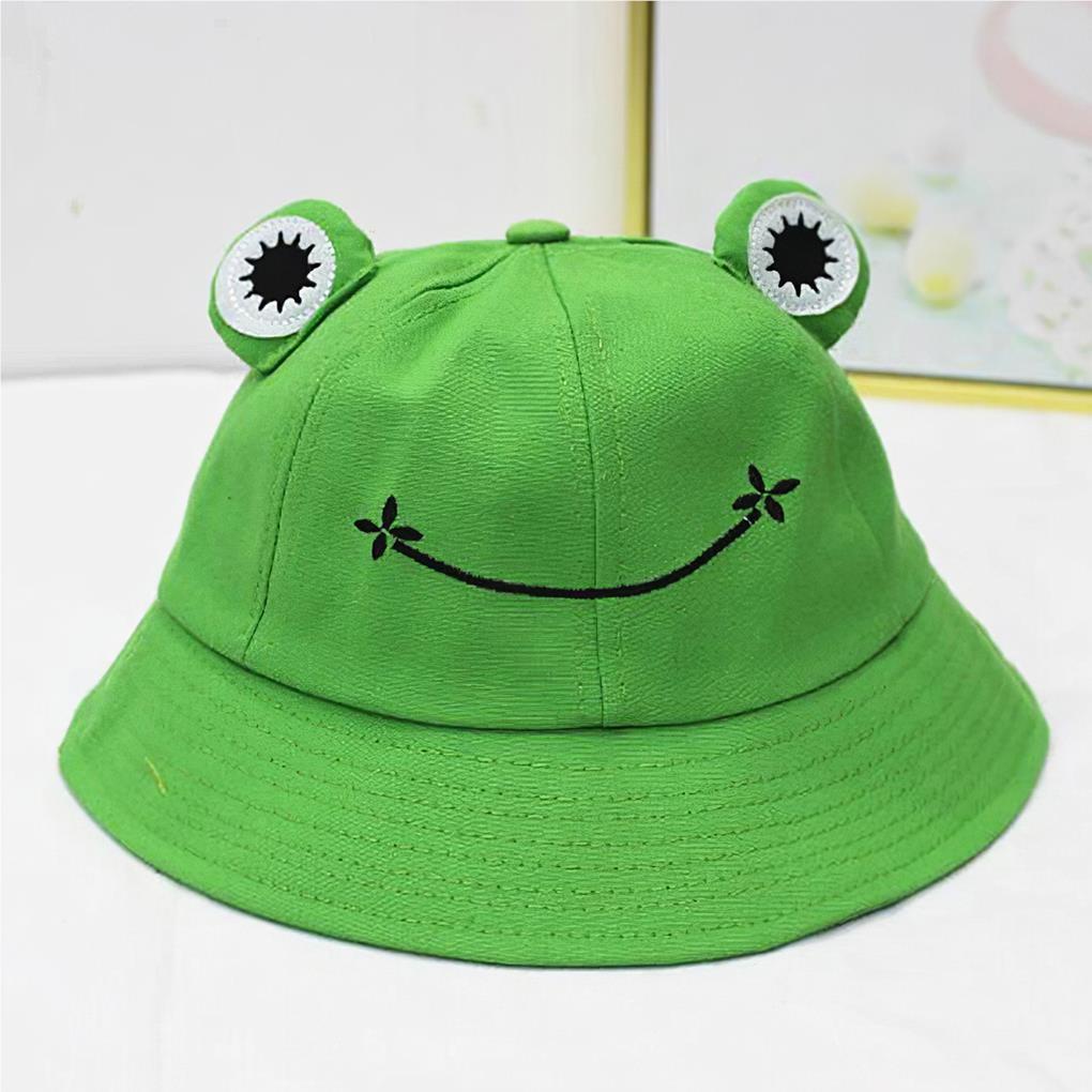 Mũ Ngư Dân Che Nắng Mùa Hè Hình Ếch Dễ Thương Có Đôi Mắt Cười Sành Điệu Cho Hoạt Động Ngoài Trời / Câu Cá / Cắm Trại / Đi Biển