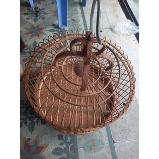 lồng tre chạm nuôi chim cu