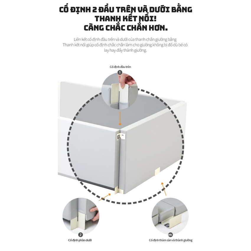 Giường đa năng cho bé  độ tuổi bé từ sơ sinh trở lên nhập khẩu Bonitabebe Hàn Quốc