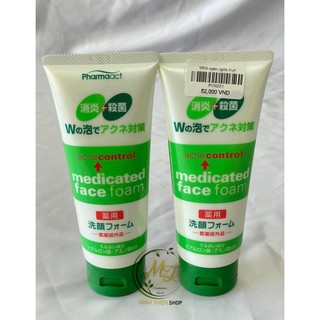 Sữa rửa mặt ngăn ngừa mụn Pharmaact Acne control face foam