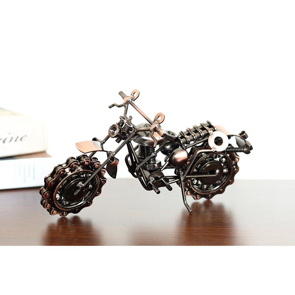 Đồ trang trí Xe Mô Tô Mini Phong Cách Vintage Dùng Để Trang Trí