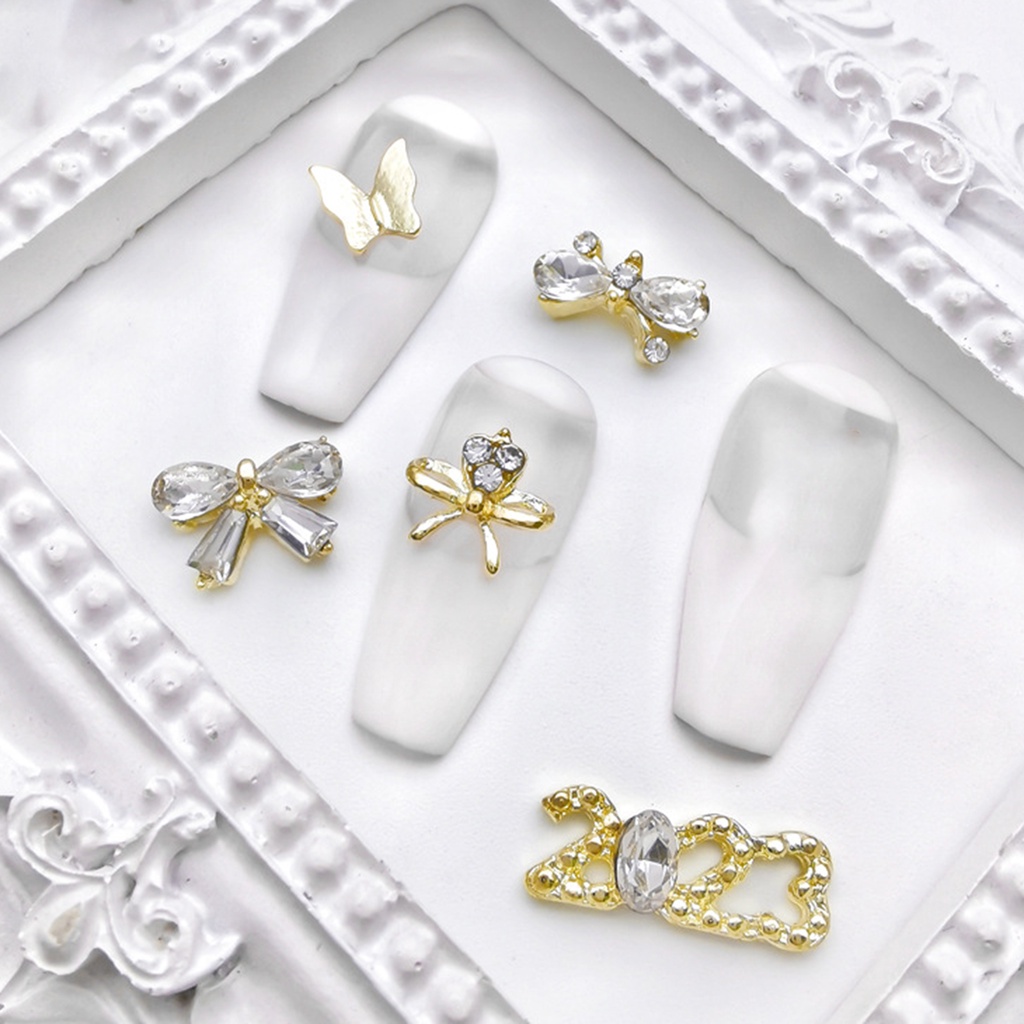 Bộ 10 Hạt Đá Đính Trang Trí Móng Tay Đa Năng Chống Rơi 2023 Cho Nữ