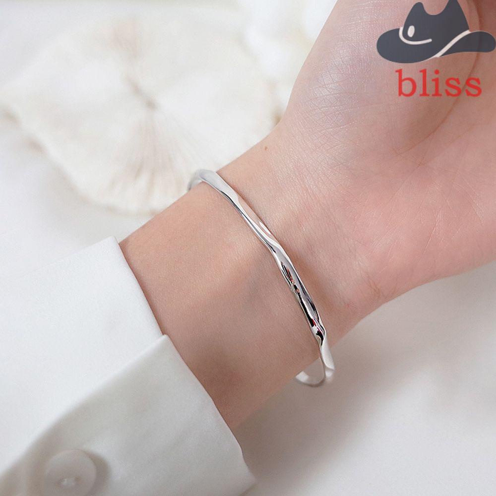 Vòng Tay Dạng Hở Trơn Mịn Tùy Chỉnh Thời Trang Cho Nam Và Nữ