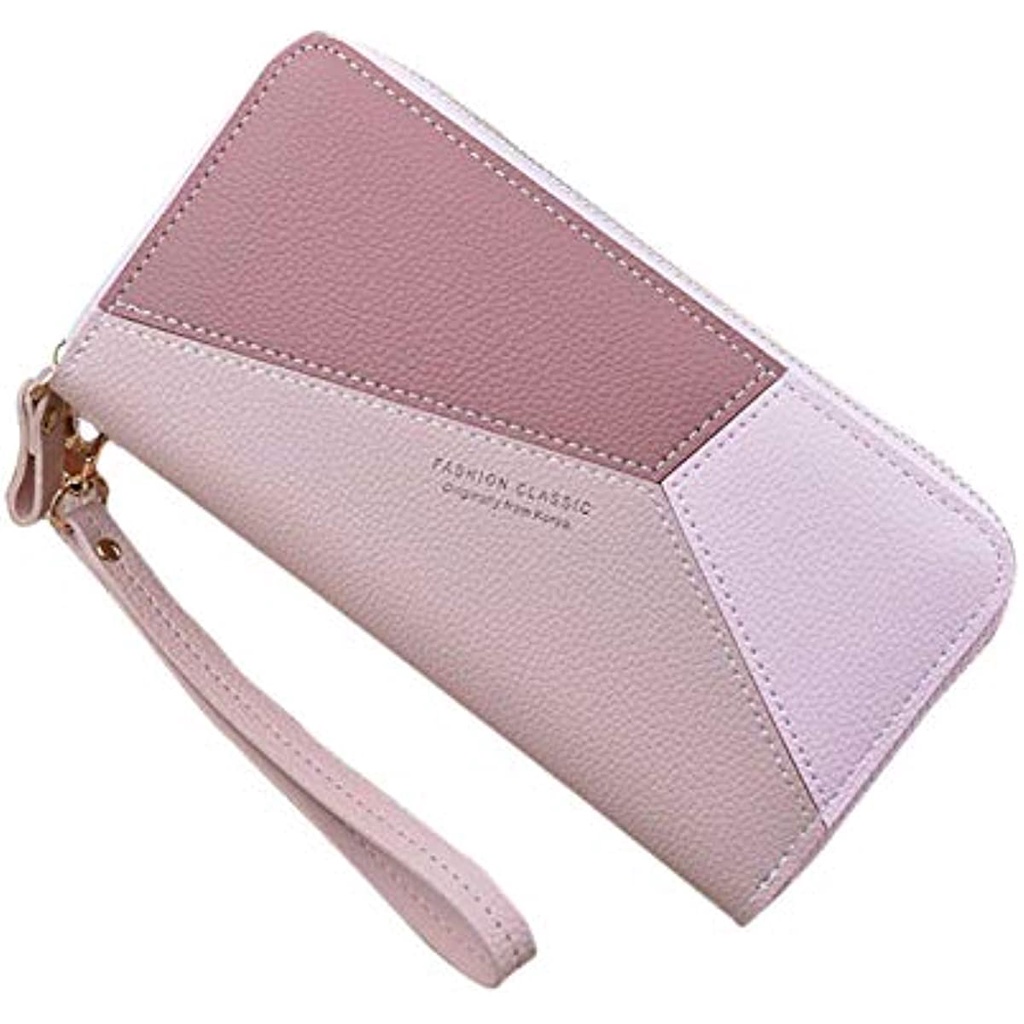 Ví Nữ Dáng Dài Có Khóa Kéo JP5 Đựng Điện Thoại / Tiền Xu Hai Ngăn Tiện Dụng