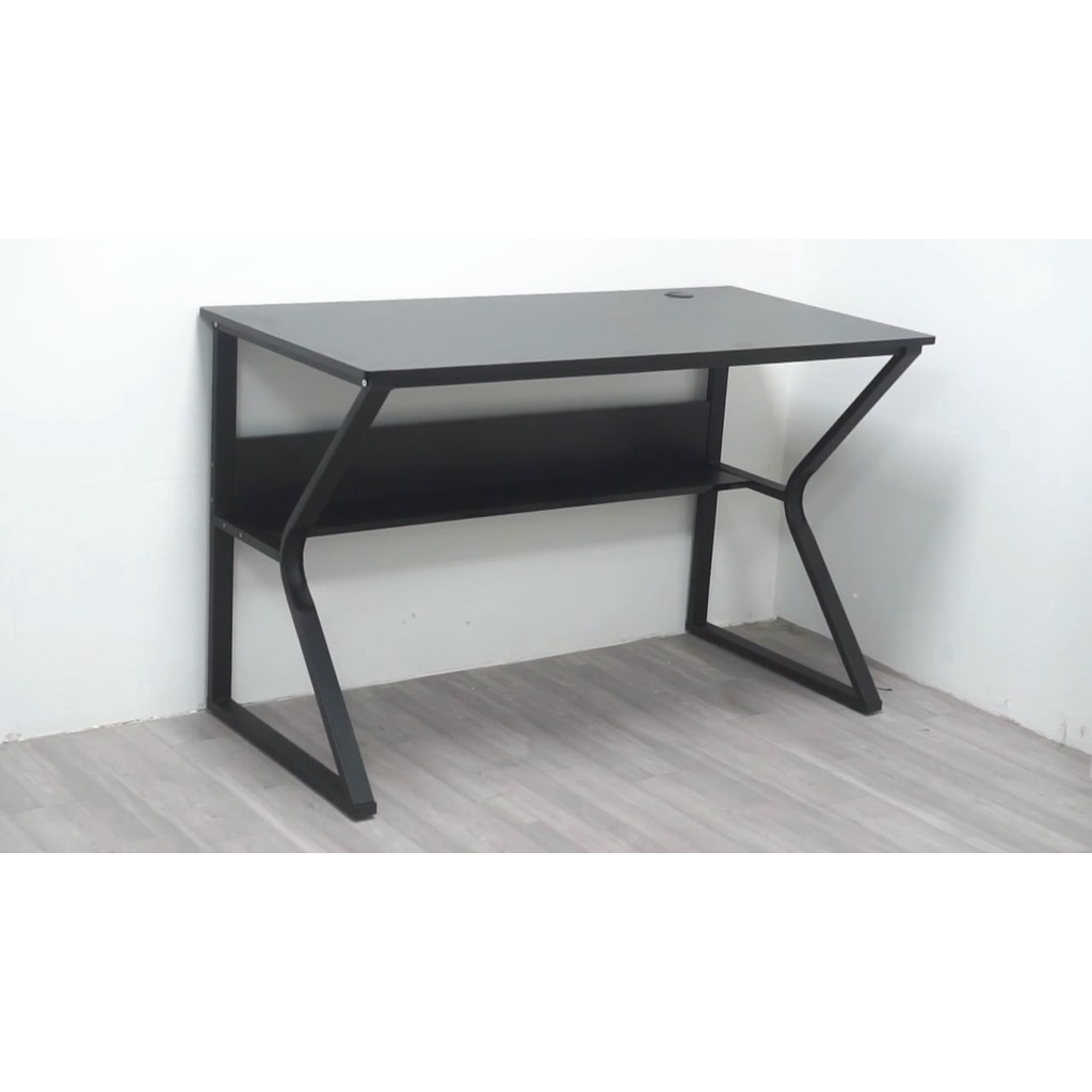 Bàn làm việc, bàn học chân sắt sơn tĩnh điện, mặt gỗ chống nước decor góc làm việc hiện đại - SGM67