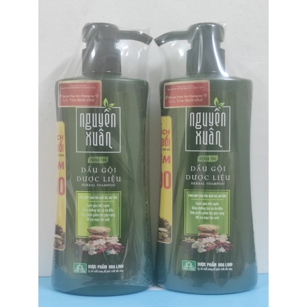 Dầu gội Nguyên Xuân, dược liêu dưỡng tóc, phục hồi tóc khô xơ, hư tổn 350ml