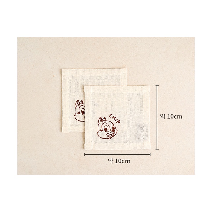 Disney Chip & Dale Cotton Coaster 2P