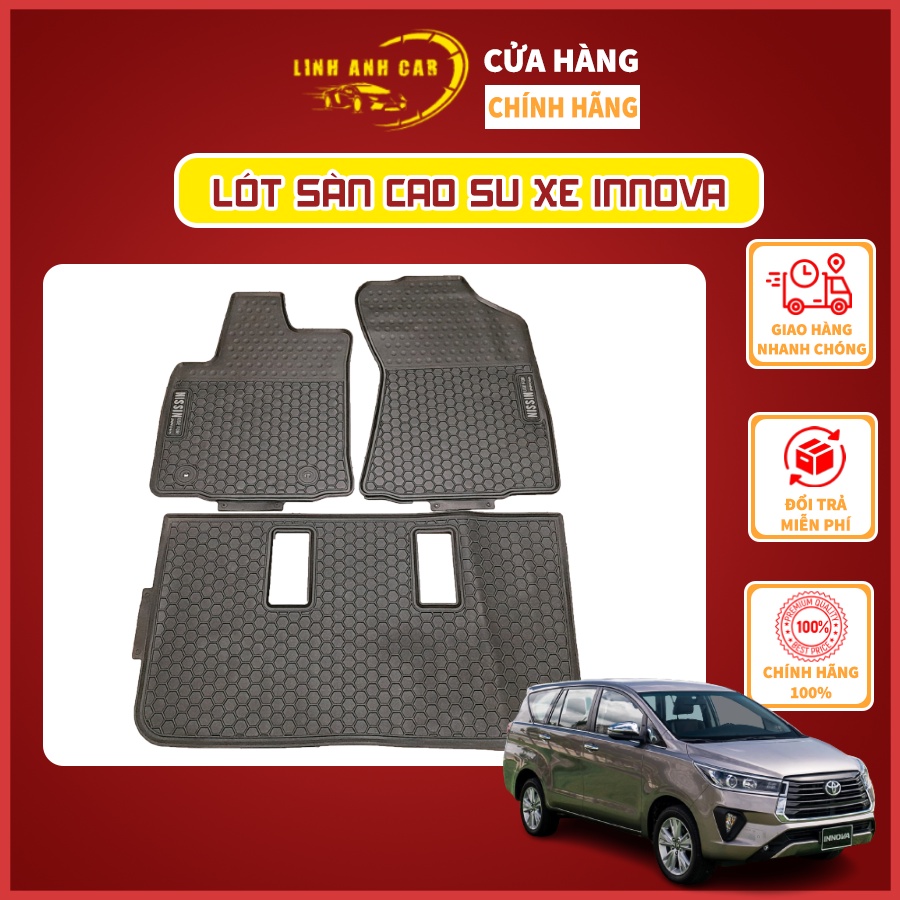 [ TOYOTA INNOVA ] Thảm Sàn, Thảm Lót Sàn Cao Su Nissin Đúc Vân Tổ Ong Chuẩn Form Xe Toyota Innova | BigBuy360 - bigbuy360.vn