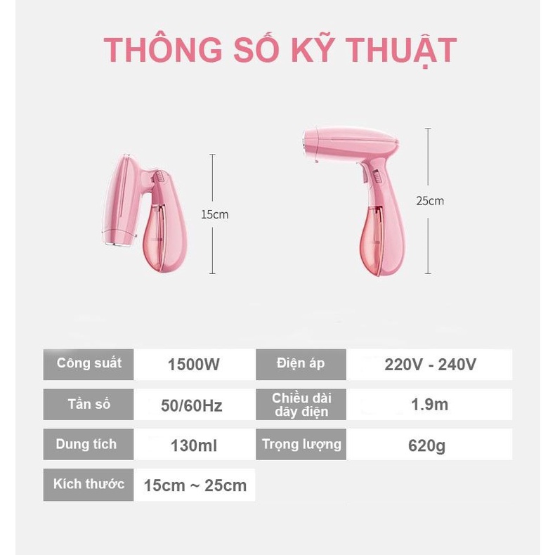 Bàn là hơi nước cầm tay seka chính hãng bảo hành 12 tháng