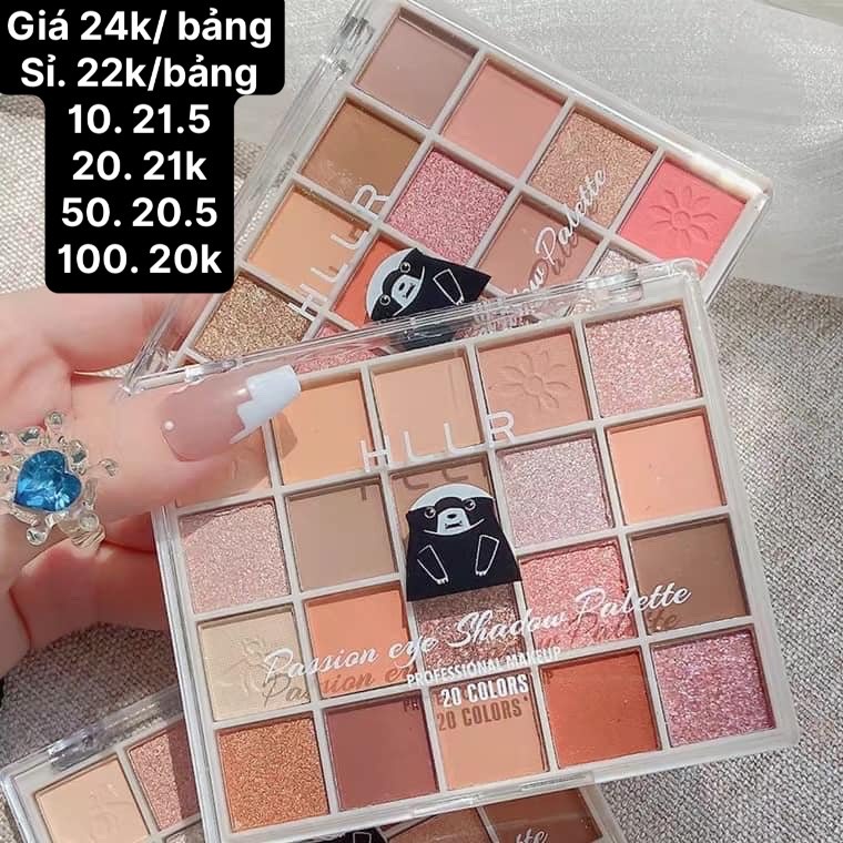 Bảng Phấn Mắt 20 Ô HLLR Gấu Đen (bảng)