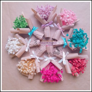 Bó hoa khô baby vintage ❤️ bó hoa baby vĩnh cửu làm quà tăng, đính thiệp, trang trí bánh kem, phụ kiện chụp ảnh