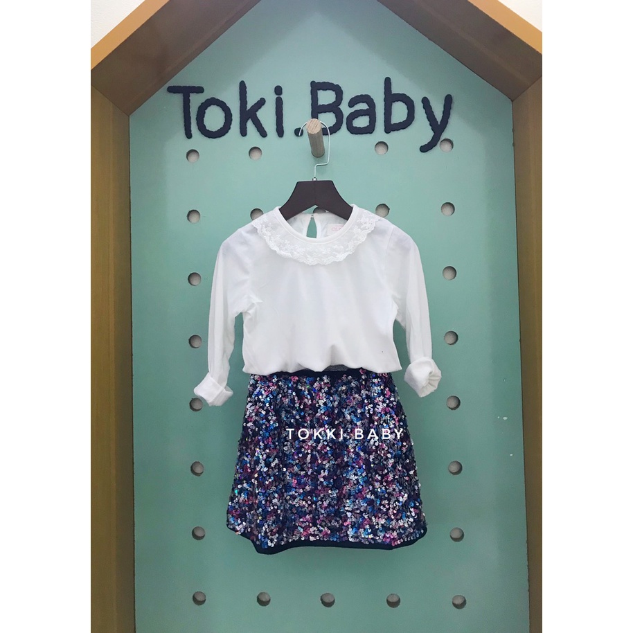 Chân váy saquin lấp lánh cho bé gái VGE002