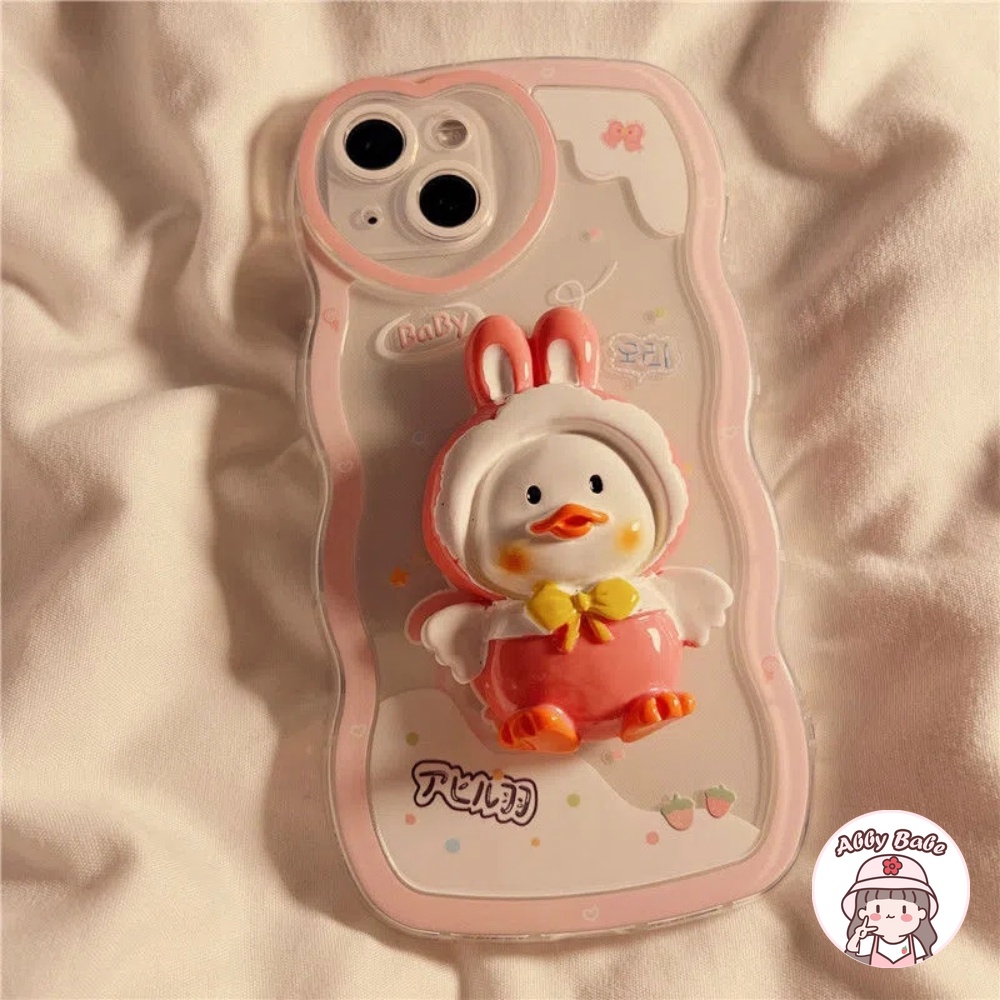 Ốp Điện Thoại TPU Mềm Chống Sốc Hình Chú Vịt 3D Cho Iphone 14 Pro Max 11 7Plus 13 12 11 Pro Max X XS 12 13 XR
