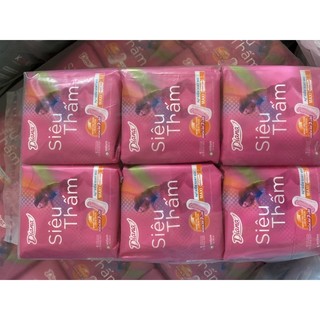 Combo 6 gói Băng vệ sinh Maxi không cánh Diana Siêu thấm 8 miếng