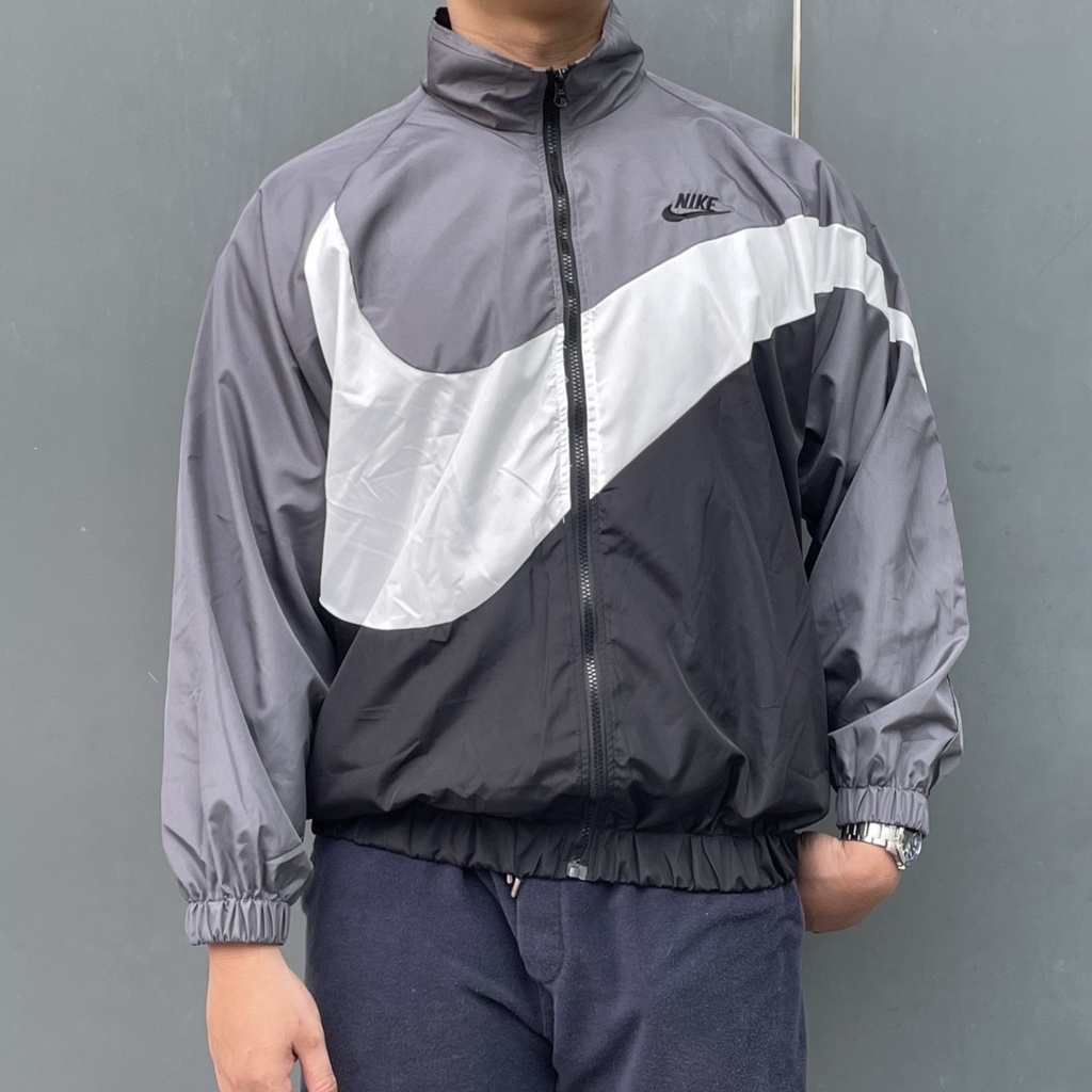 Áo Khoác Jacket Nike Swoosh Woven v2 Vintage Nam Nữ Vải Dù 2 Lớp Cao Cấp LBsar