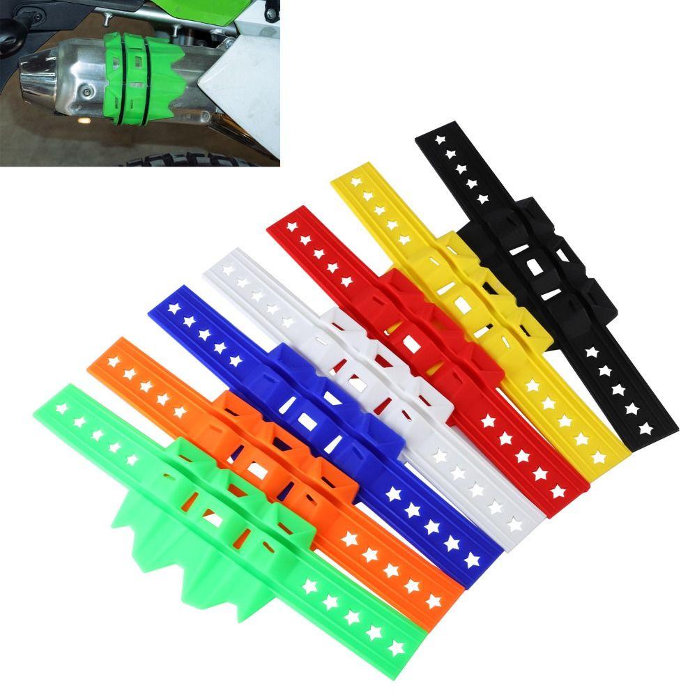 Phụ Kiện Bảo Vệ Ống Xả Khí Thải Giảm Thanh Hình Tròn Cho Xe Mô Tô