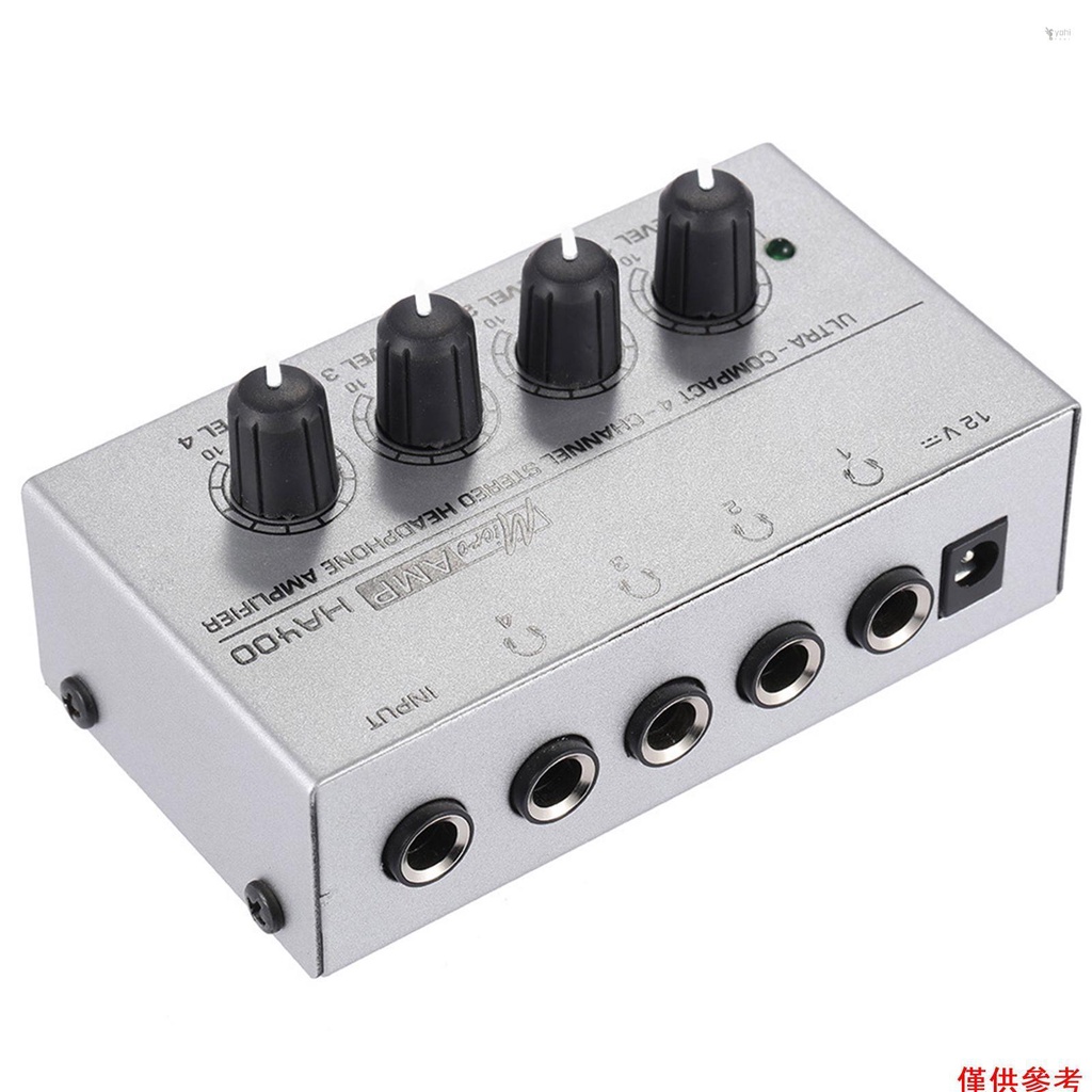 Bộ khuếch đại tai nghe 4 kênh Yohi HA400 Tiêu chuẩn Mỹ nhỏ 110-240V