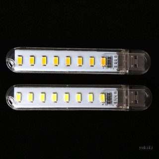 Đèn LED Đọc Sách 8 Bóng DC 5V USB Thiết Kế Nhỏ Gọn Tiện Dụng Cho Phòng Ngủ