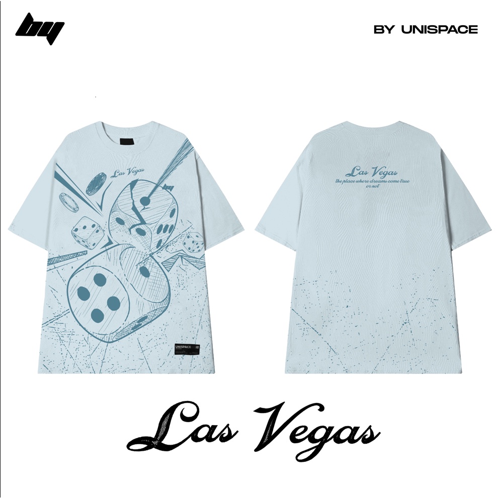Áo thun local brand By UniSpace tay lỡ form rộng unisex nam nữ Las Vegas