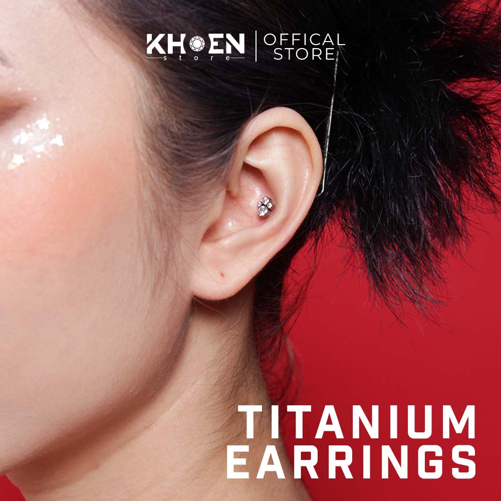 Khuyên Đá Chân mèo - Titanium G23 - Khoen Store