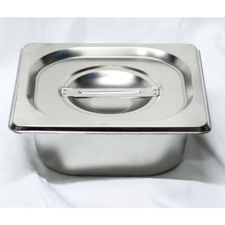 KHAY INOX ĐỰNG THẠCH TOPPING 1/6-65MM (KHÔNG NẮP)