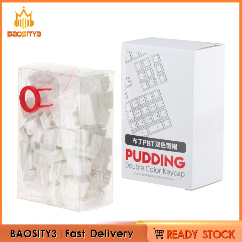 Bộ nút bàn phím PBT hình pudding thay thế cho PC chơi game