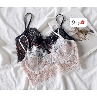 Áo cúp ngực 2 dây ren croptop