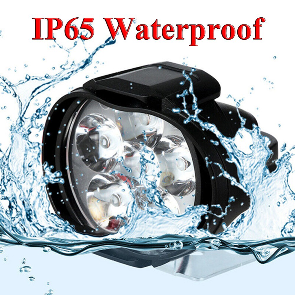 Set 2 Đèn Pha 6 Bóng LED Độ Sáng Cao Chống Nước Có Công Tắc Cho Xe Máy