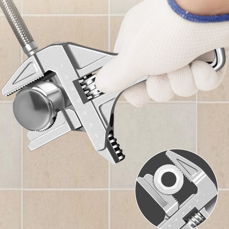 Cờ Lê Mở Cống Nhà Tắm Cỡ Lớn Đa Năng Bằng Hợp Kim Nhôm Tùy Chỉnh Tiện Dụng