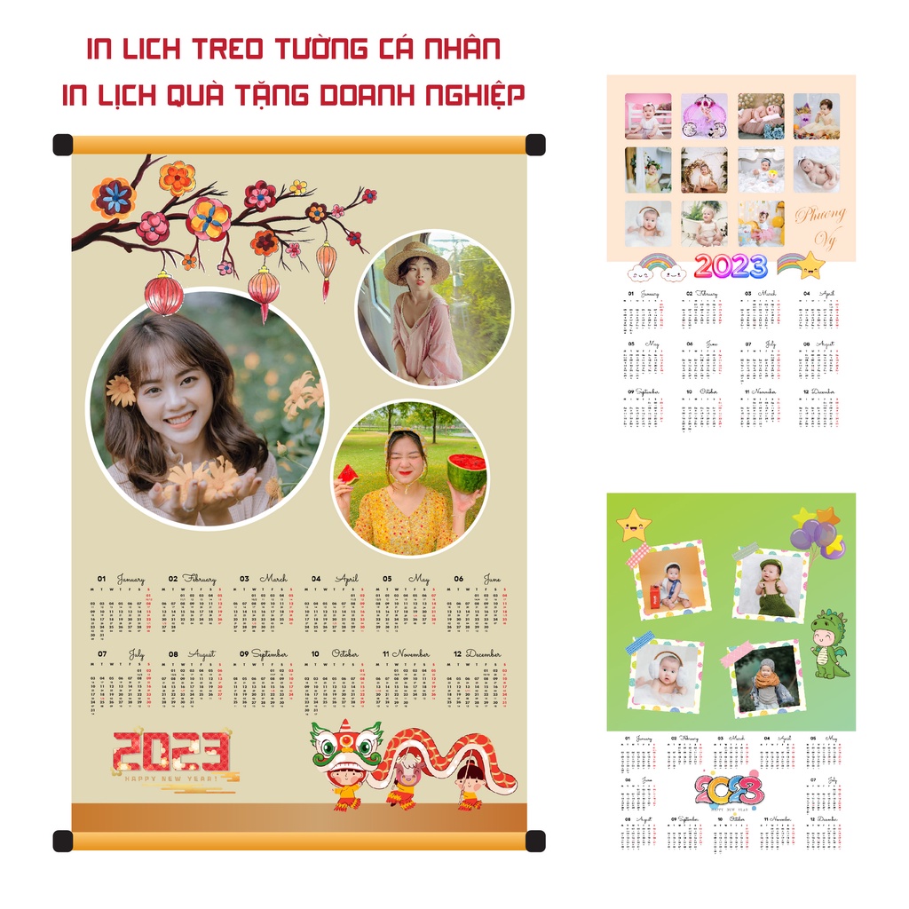In lịch - Lịch treo tường cá nhân - In lịch treo tường cá nhân - In lịch treo tường cho bé