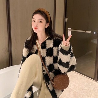 Áo lông caro siêu xinh