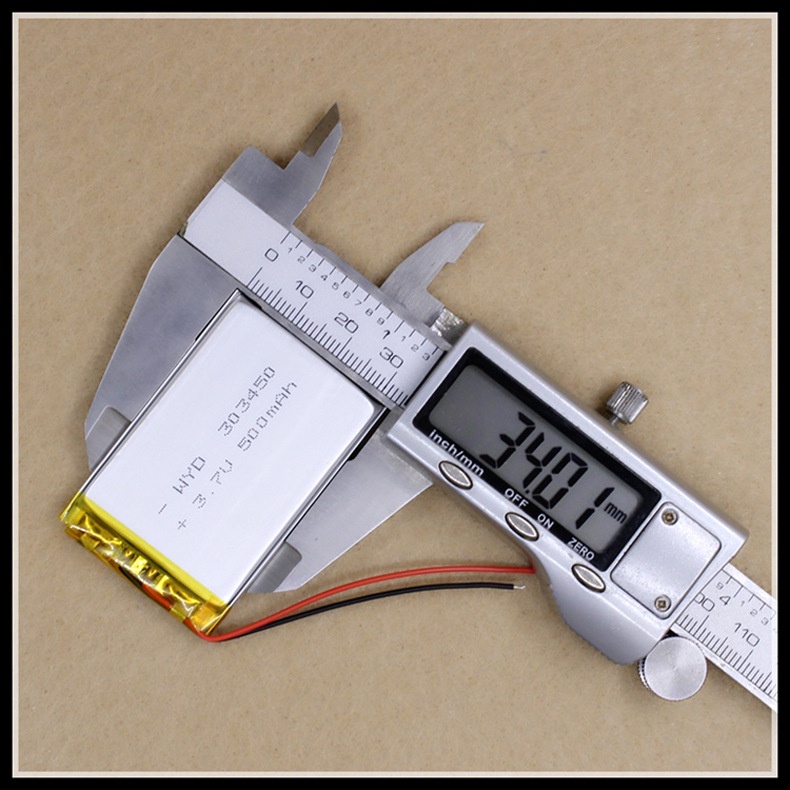 Pin Lithium - Ion 3.7V 303450 500mah