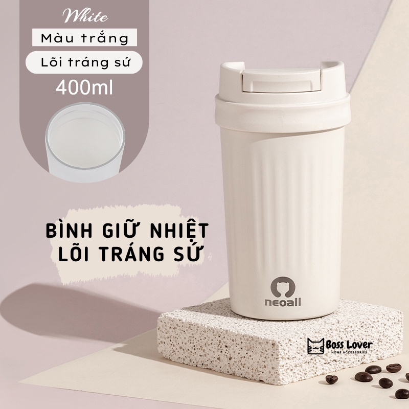 Bình nước giữ nhiệt inox316 lõi tráng sứ Neoall