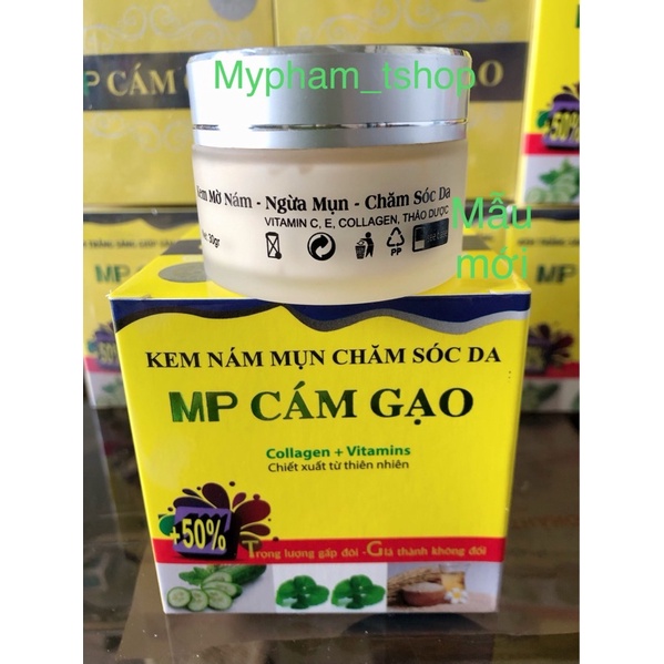 Kem MP Cám Gạo _ Kem Nám ,Mụn, Chăm Sóc Da( dành cho da mỏng yếu) 30gr