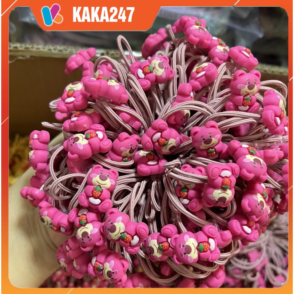 Sỉ 100 Dây Cột tóc gấu Lotso nhiều mẫu