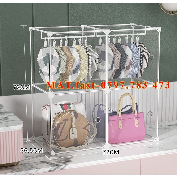 [HÀNG HOT] MẪU TỦ ĐỂ TÚI XÁCH MỚI TIỆN LỢI-HÀNG MỚI VỀ - LẮP GHÉP THÔNG MINH .Hàng Có Sẵn SLL.