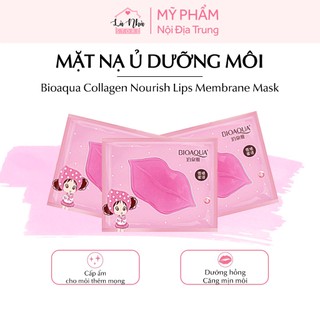 Mặt nạ ủ dưỡng môi Collagen Bioaqua, mask ngủ chăm sóc môi, cấp ẩm giúp căng bóng, xóa thâm, nội địa trung chính hãng.