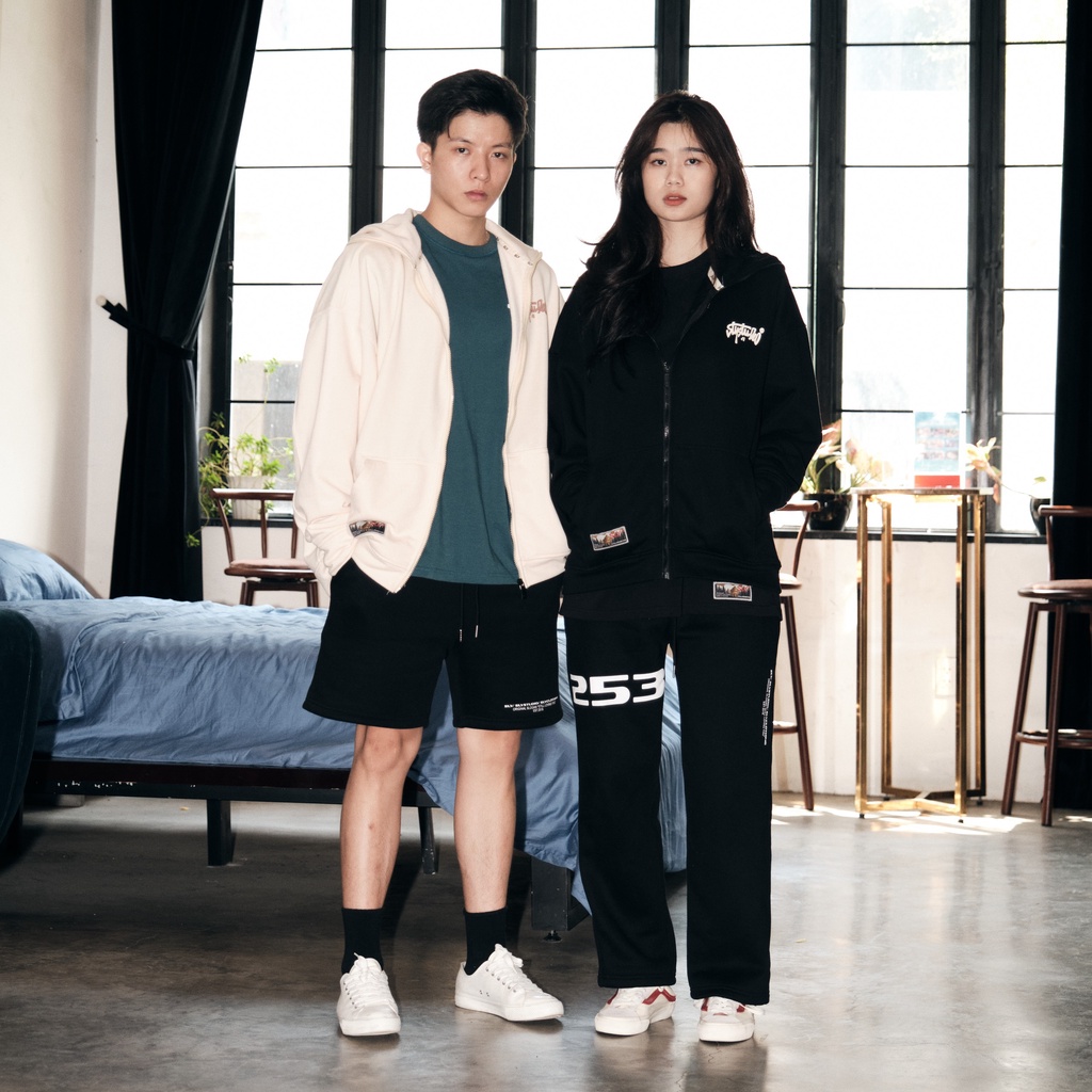 Quần dài SLY Casual màu đen - màu xám - màu xám tiêu