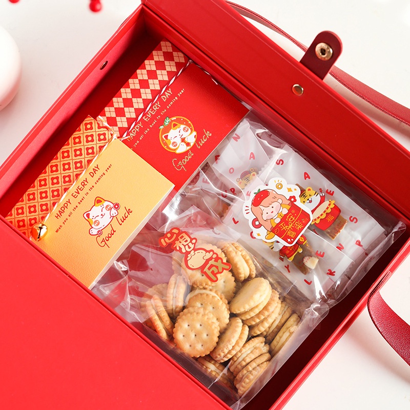 Set 10 túi đựng bánh kèm giấy kẹp và dây buộc