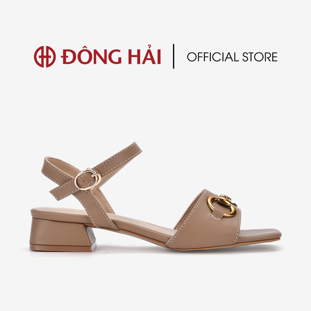 Giày sandal cao gót Zucia khóa kim loại mạ vàng gót trụ cao 4cm - STH37