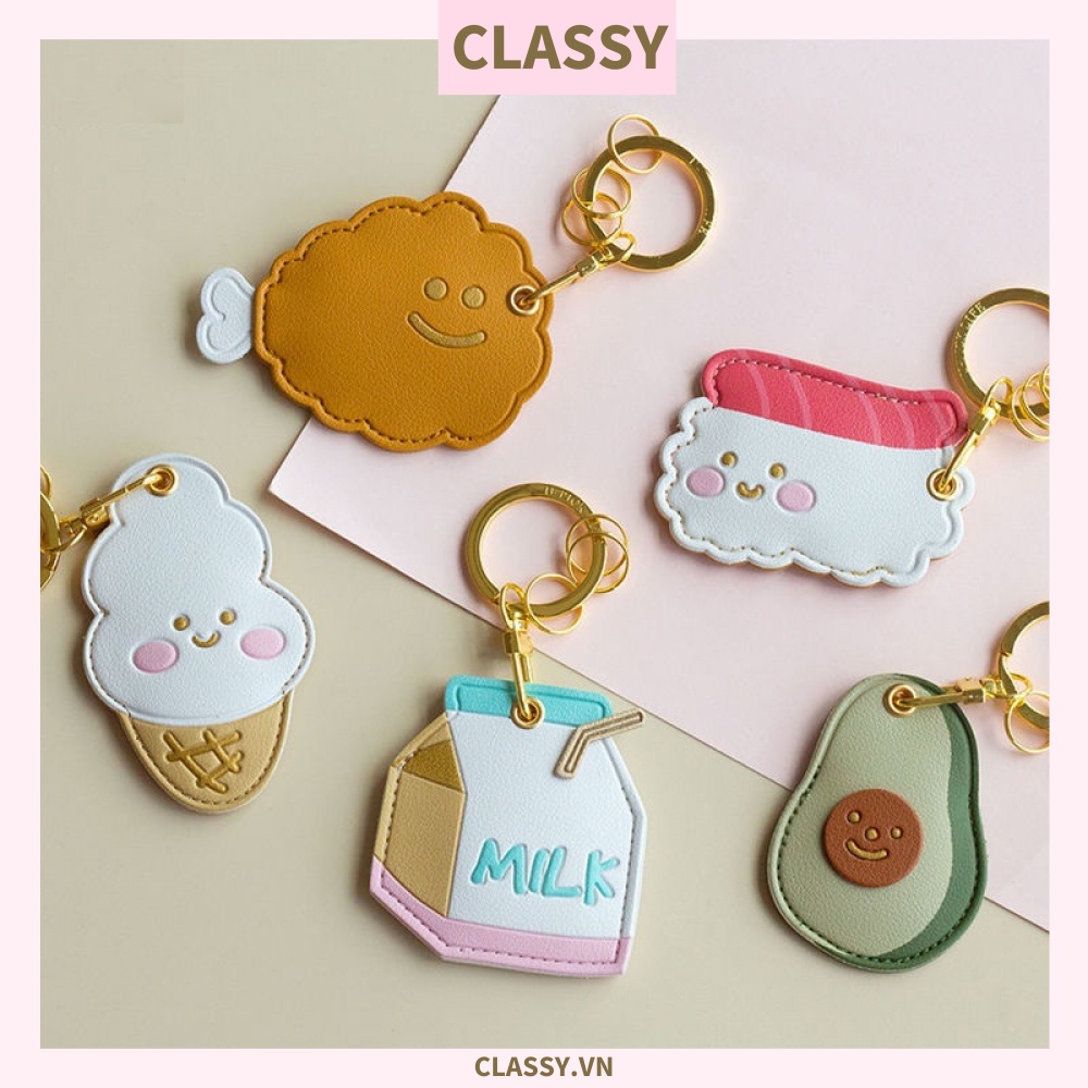 Móc chìa khóa Classy đựng thẻ gửi xe, Vỏ bảo vệ Airtag nhiều hình xinh xắn họa tiết trẻ trung PK657
