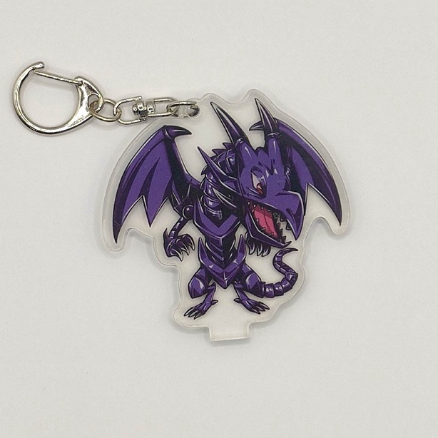 Móc Chìa Khóa Standee Yugioh Hình Quái Vật Chibi: Rồng Trắng Mắt Xanh, Phù Thủy Áo Đen,...